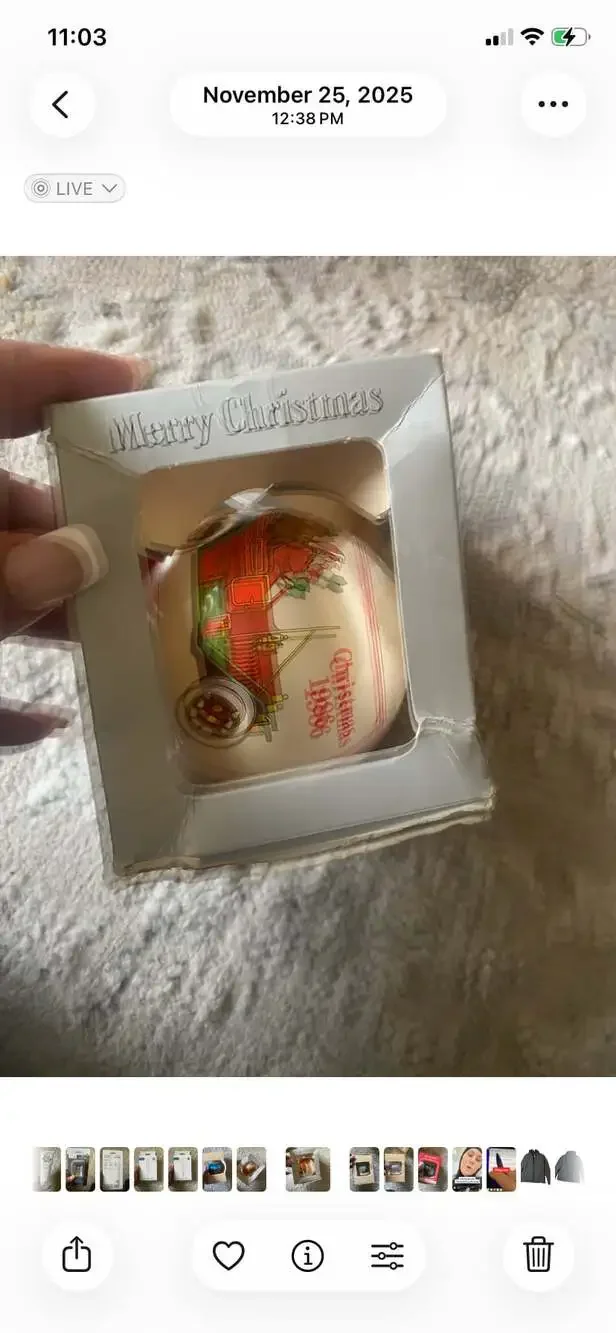 Vintage 1986 Christmas Memories Satin Ornament - Santa in Model T Car